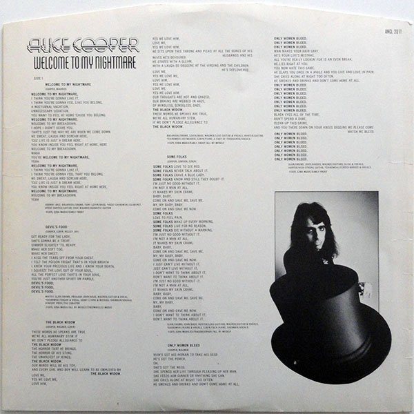 Alice Cooper (2) - Welcome To My Nightmare (LP, Album, EMI)