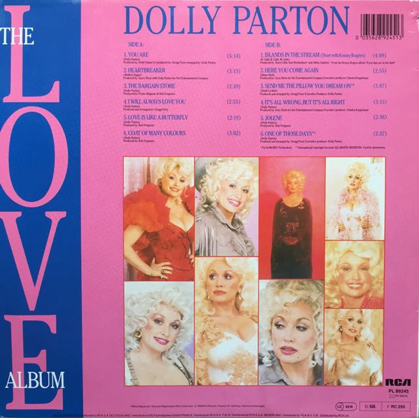 Dolly Parton - The Love Album (LP, Comp)