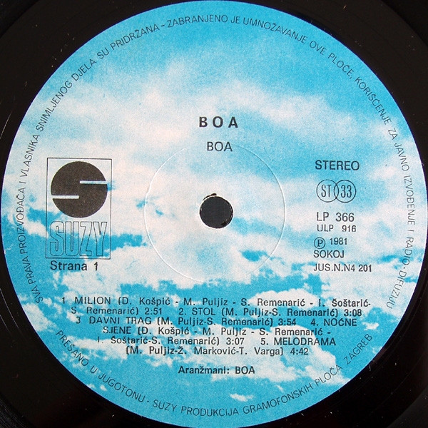 Boa (2) - Boa (LP, Album)