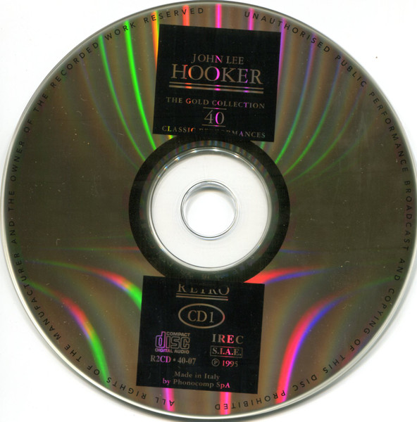 John Lee Hooker - John Lee Hooker The Gold Collection 40 Classic Performances (2xCD, Comp, Gol)