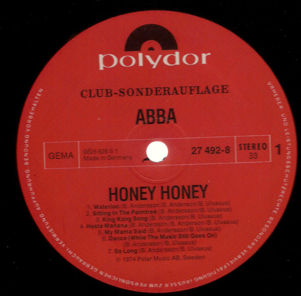 ABBA, Björn, Benny, Anna & Frida* - Honey Honey (LP, Comp, Club)