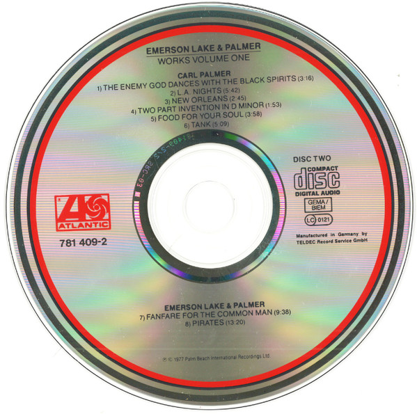 Emerson Lake & Palmer* - Works (Volume 1) (2xCD, Album, RE)