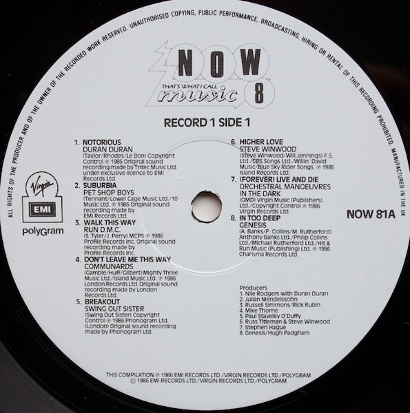 Various - Now That's What I Call Music 8 (2xLP, Album, Comp, EMI)