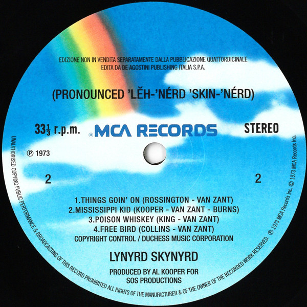 Lynyrd Skynyrd - (Pronounced 'Lĕh-'nérd 'Skin-'nérd) (LP, Album, RE, Gat)