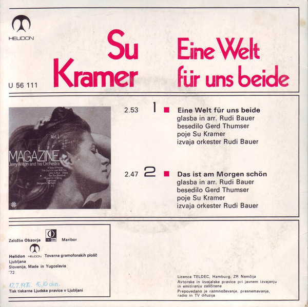 Su Kramer - Eine Welt Für Uns Beide (7