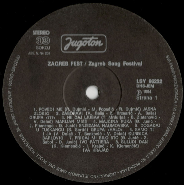 Various - Zagreb Fest 30 - Zabavne Melodije (LP, Comp)