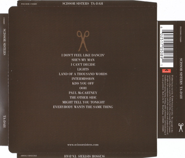 Scissor Sisters - Ta-Dah (CD, Album, Sup)