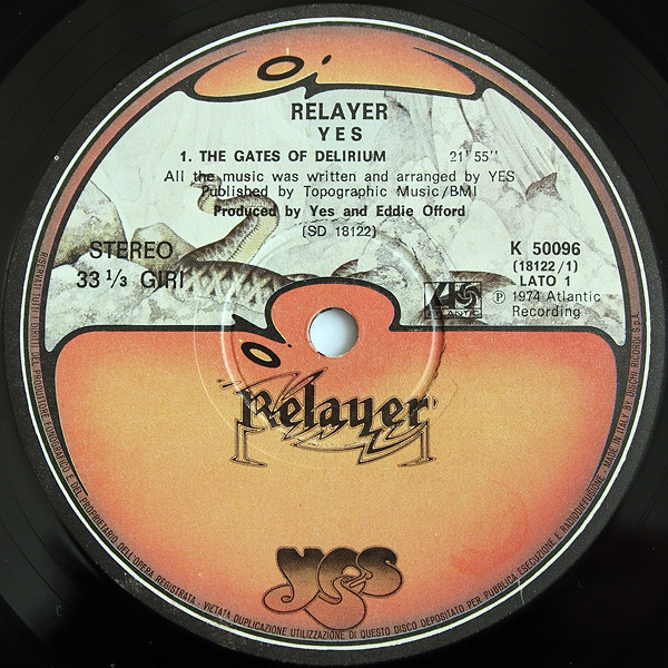 Yes - Relayer (LP, Album, Gat)