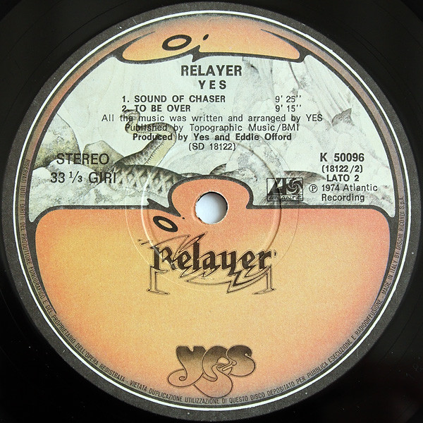 Yes - Relayer (LP, Album, Gat)