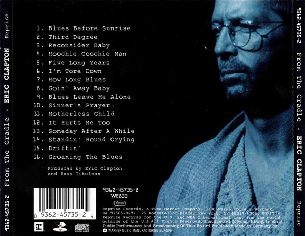Eric Clapton - From The Cradle (CD, Album, RP)