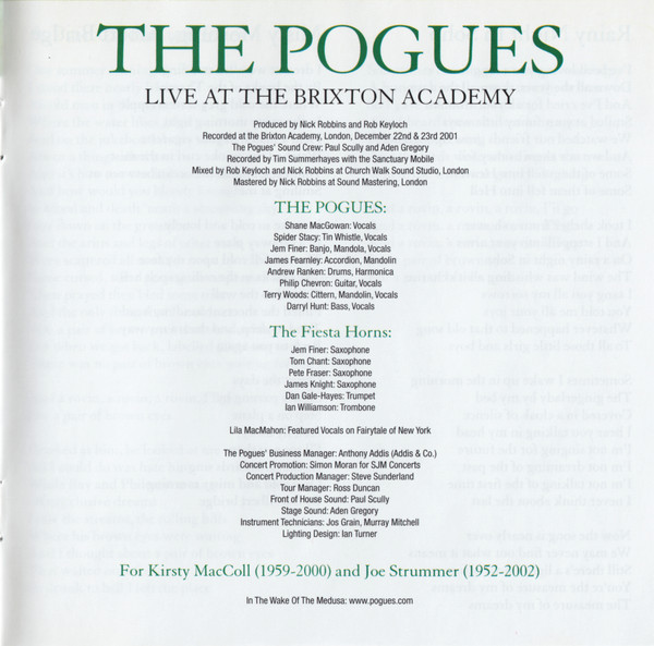 The Pogues - The Ultimate Collection (Including Live At The Brixton Academy) (CD, Comp + CD)