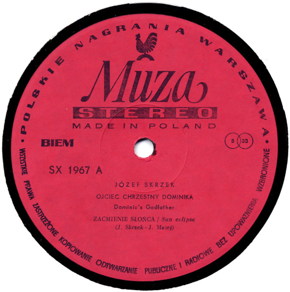 Józef Skrzek - Ojciec Chrzestny Dominika (LP, Album, Red)