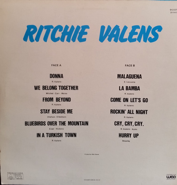 Ritchie Valens - Ritchie Valens (LP, Comp)