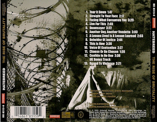 Hatebreed - The Rise Of Brutality (CD, Album)
