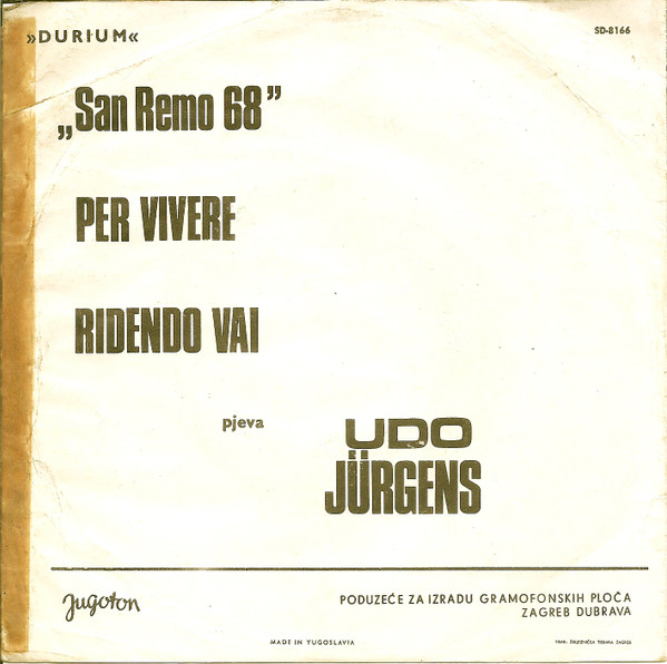 Udo Jürgens - Per Vivere / Ridendo Vai (7