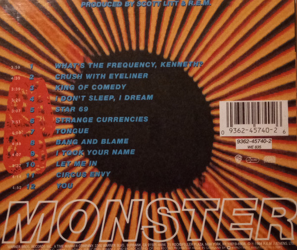 R.E.M. - Monster (CD, Album)
