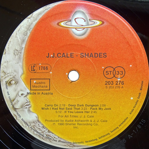 J.J. Cale - Shades (LP, Album)