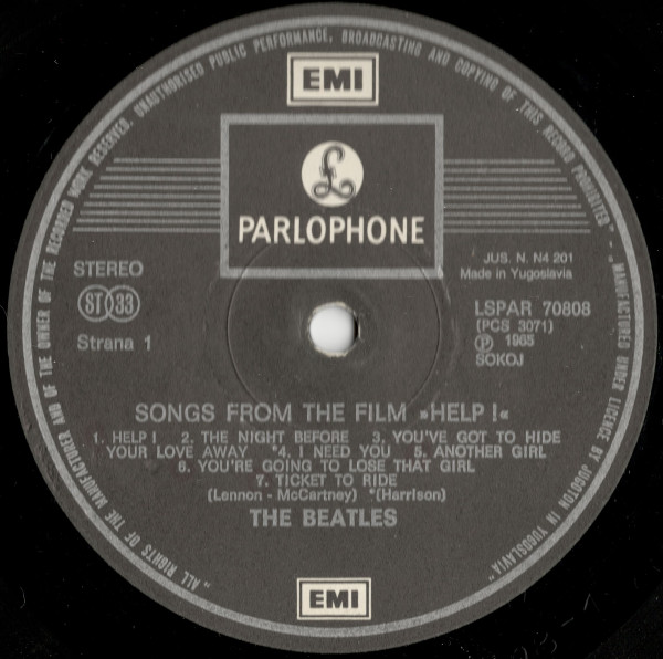 The Beatles - Help! (LP, Album, RE)