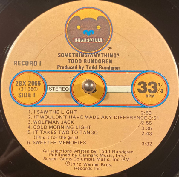 Todd Rundgren - Something / Anything? (2xLP, Album, RE, Gol)