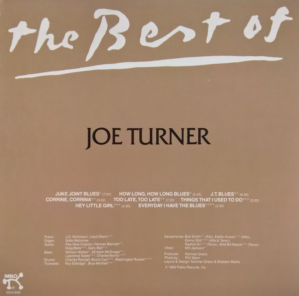 Joe Turner* - The Best Of Joe Turner (LP, Comp)