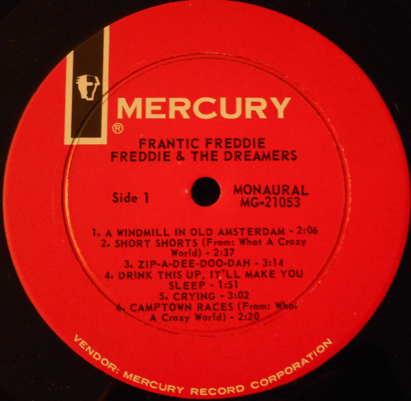 Freddie & The Dreamers - Frantic Freddie (LP, Album, Mono)