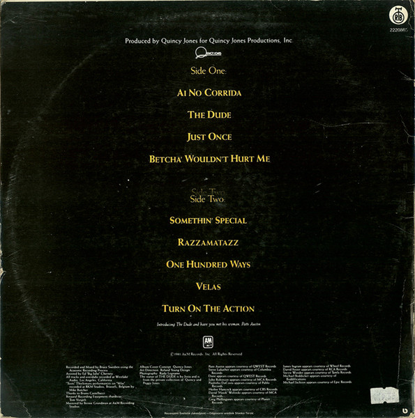 Quincy Jones - The Dude (LP, Album)