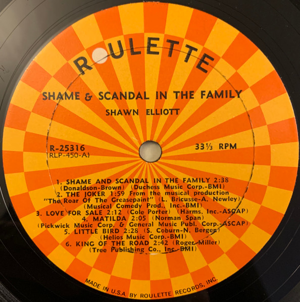 Shawn Elliott - Shame And Scandal In The Family (LP, Album, Mono)