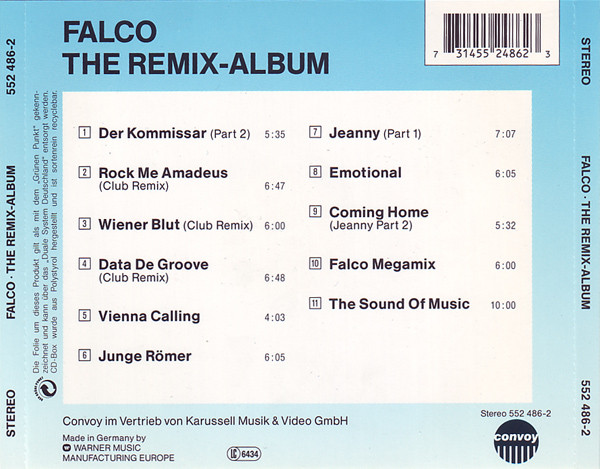 Falco - The Remix-Album (CD, Album)