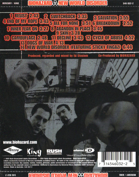 Biohazard - New World Disorder (CD, Album, Enh)