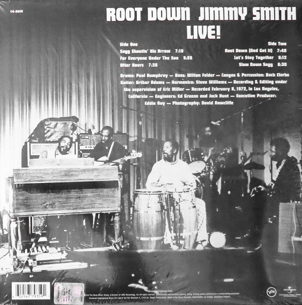 Jimmy Smith - Root Down - Jimmy Smith Live! (LP, Album, RE, 180)
