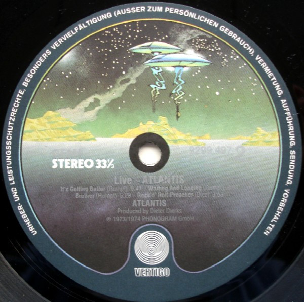 Atlantis (12) - Live (2xLP, Album)