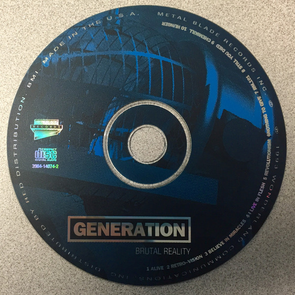 Generation (4) - Brutal Reality (CD, Album)