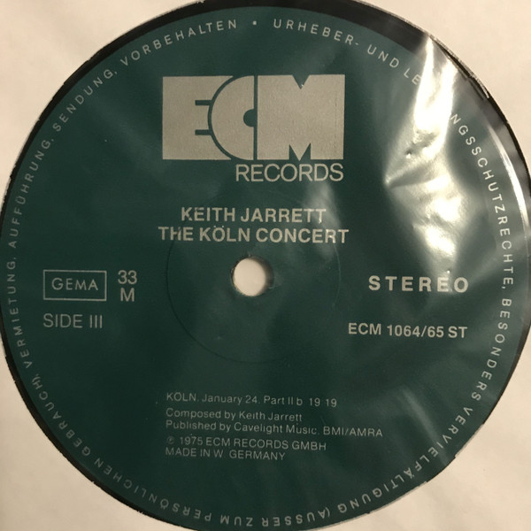 Keith Jarrett - The KÃ¶ln Concert (2xLP, Album)