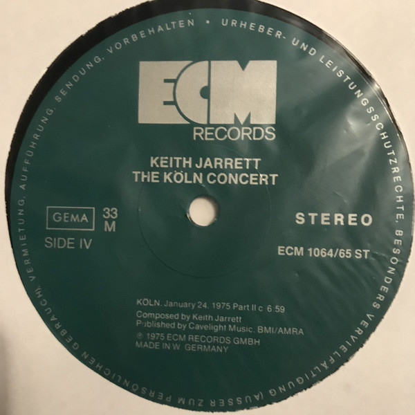 Keith Jarrett - The KÃ¶ln Concert (2xLP, Album)