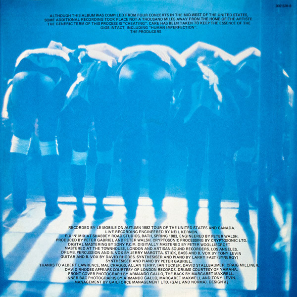 Peter Gabriel - Plays Live (2xLP, Album, RE)