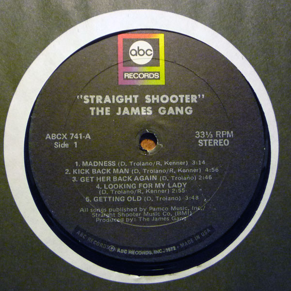 James Gang - Straight Shooter (LP, Album)