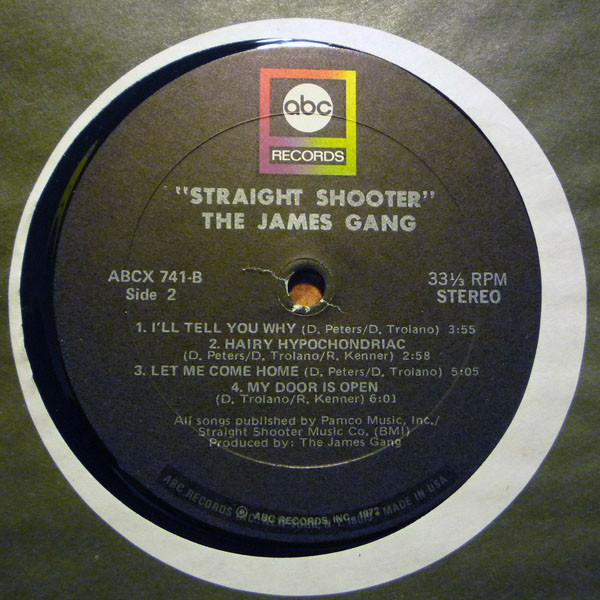 James Gang - Straight Shooter (LP, Album)