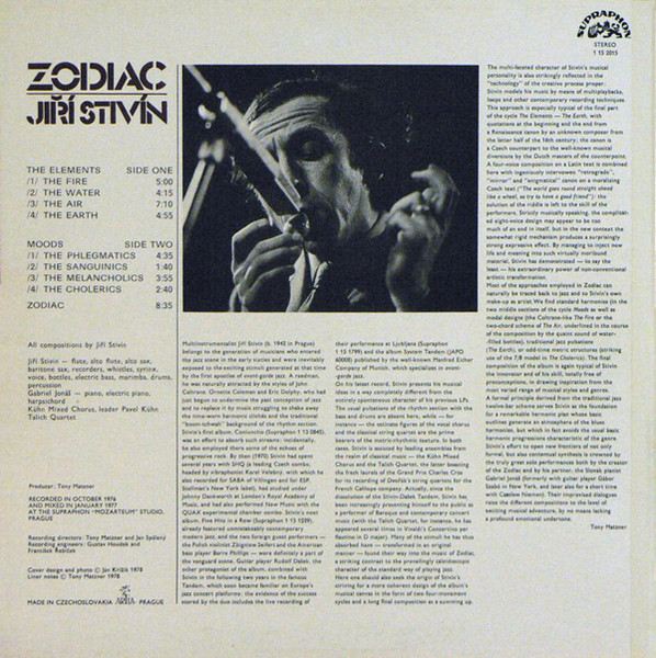JiÅ™Ã­ StivÃ­n - Zodiac (LP, Album, RP)