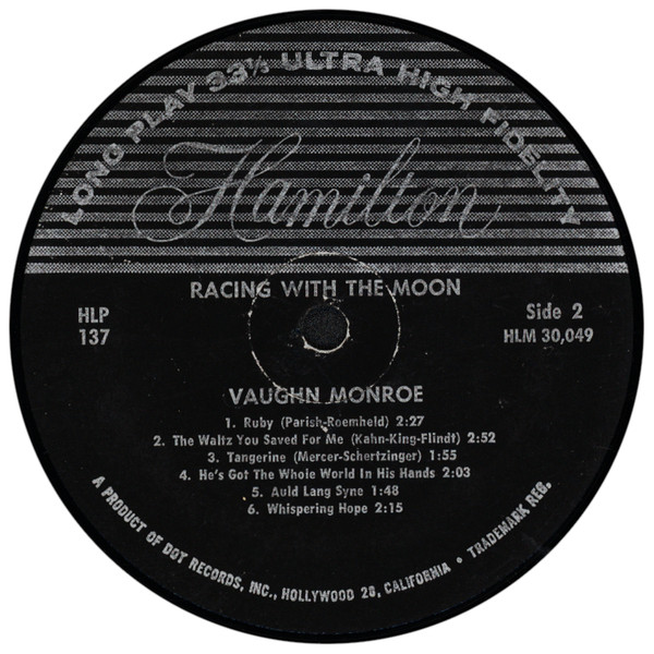 Vaughn Monroe - Racing With The Moon (LP, Comp, Mono)