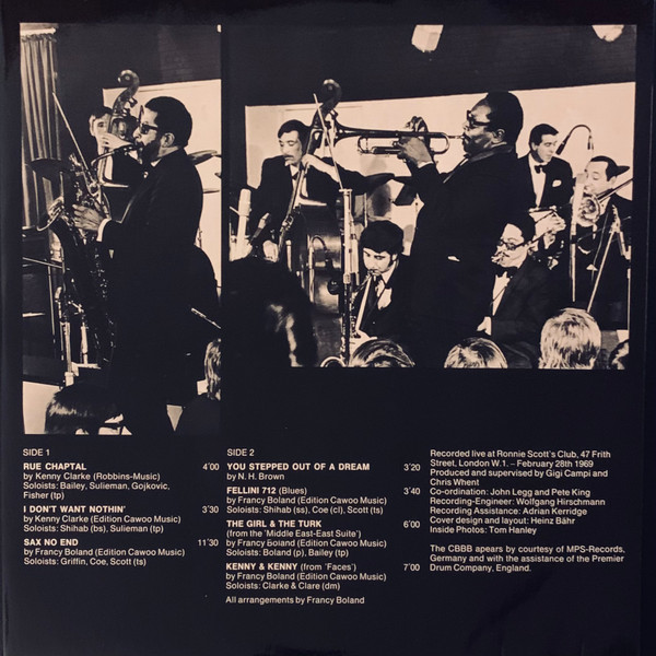 Kenny Clarke Francy Boland And The Band* - Live At Ronnie's ; Album 2 ; Rue Chaptal (LP, Album, Gat)