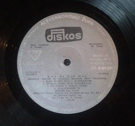 Marija Adler - Kad Bi Bio Moj (LP, Album)
