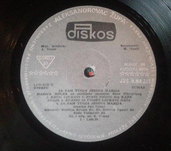 Marija Adler - Kad Bi Bio Moj (LP, Album)