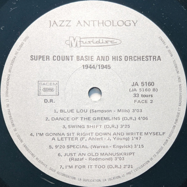 Count Basie And His Orchestra*, Lester Young - Count Basie And His Orchestra 1944-1952 (LP, Comp)