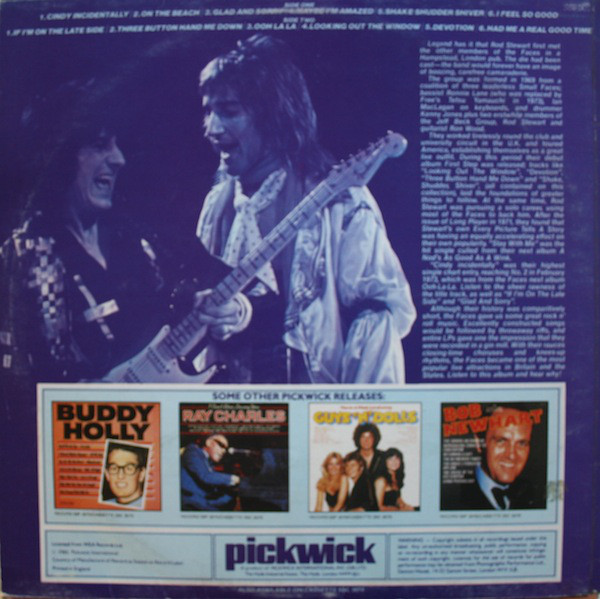 The Faces* Featuring Rod Stewart - The Faces Featuring Rod Stewart (LP, Comp)