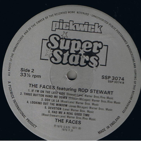 The Faces* Featuring Rod Stewart - The Faces Featuring Rod Stewart (LP, Comp)