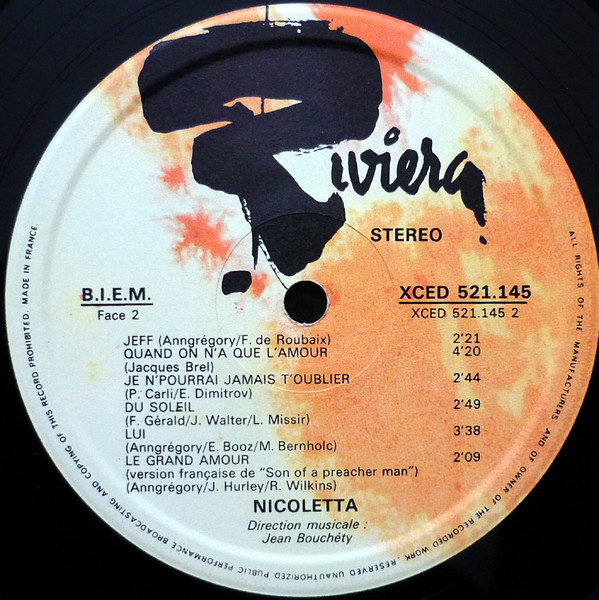 Nicoletta (2) - Ma Vie C'est Un Manège (LP, Album)