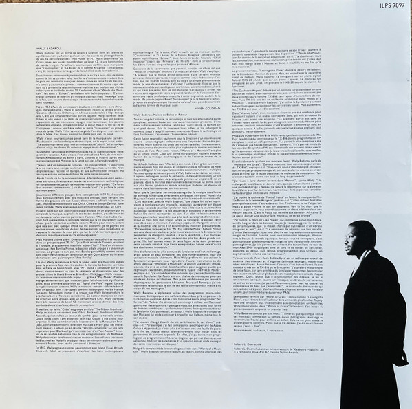 Wally Badarou - Words Of A Mountain (LP)