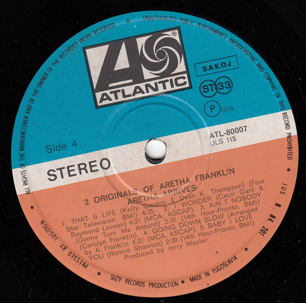 Aretha Franklin - 2 Originals Of Aretha Franklin (2xLP, Album, Comp)