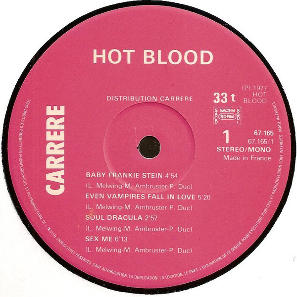 Hot Blood - Dracula And Co (LP, Album)