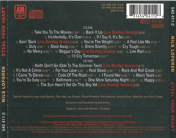 Nils Lofgren - Steal Your Heart (2xCD, Comp)